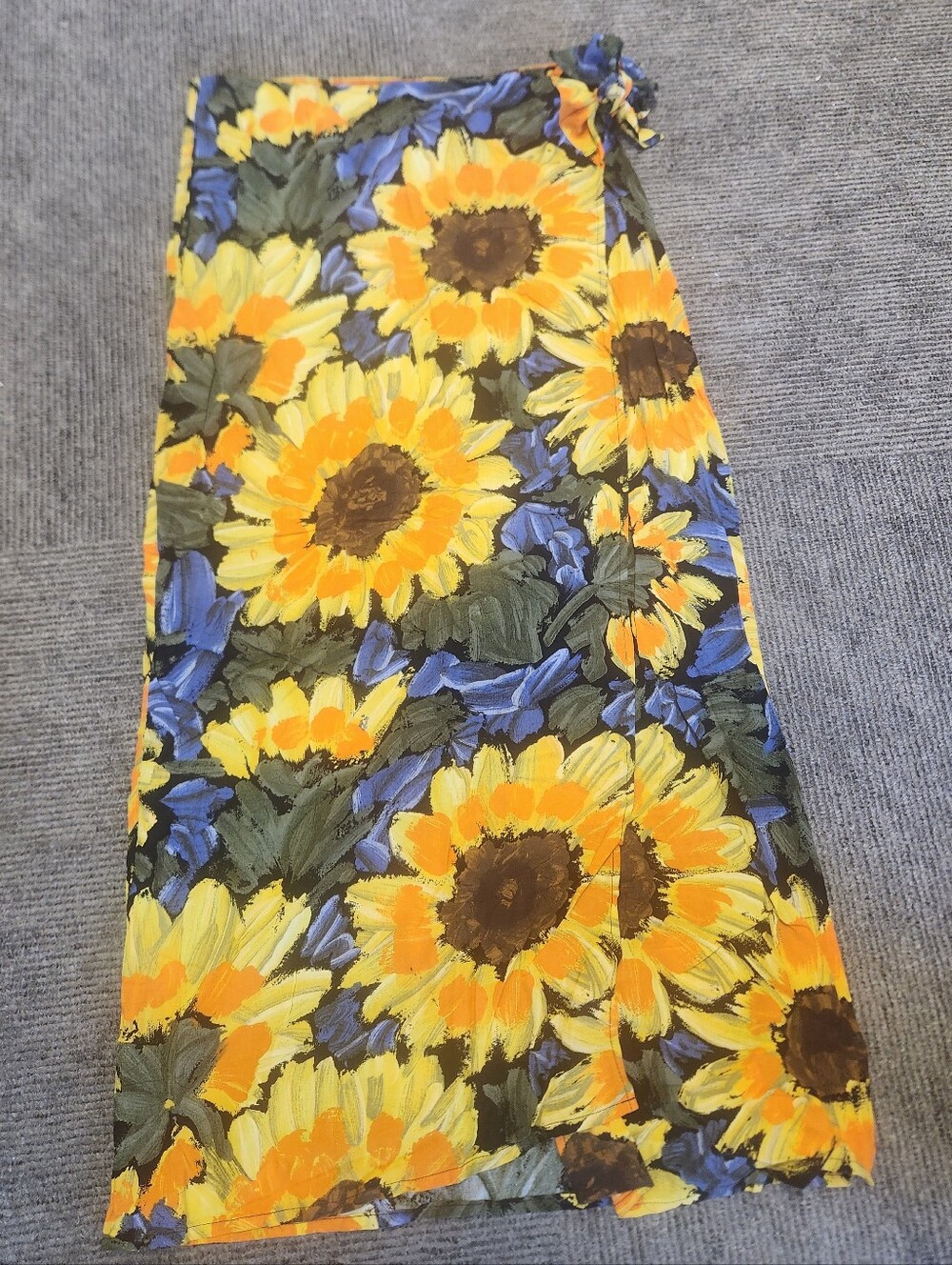 Vintage JAMS WORLD Floral Sunflower Wrap Skirt - MED